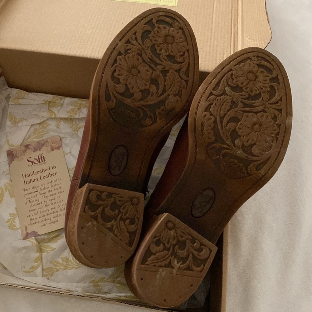 Sofft Brown Leather Boots - Picture 3 of 7
